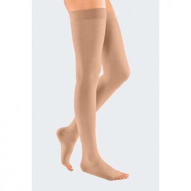 Compression socks Mediven Plus thigh-length stocking with open toes 4