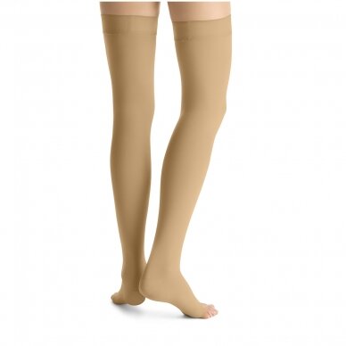 JOBST Opaque thigh-length stocking with open toes 4