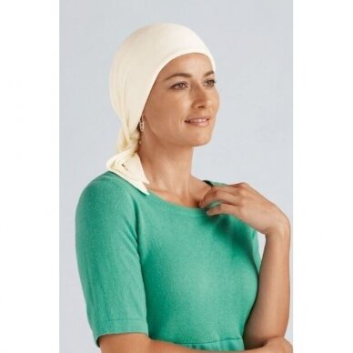 Clover headscarf , ivory