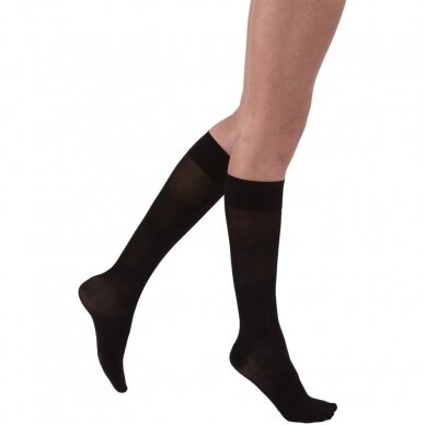 JOBST UltraSheer below-knee stocking with close toes, black