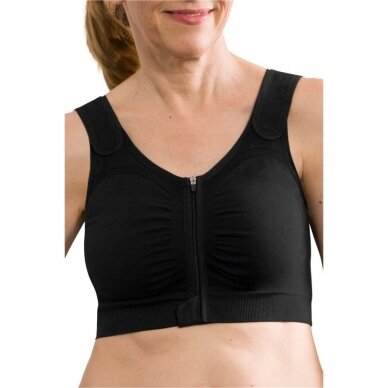 Leyla Seamless Surgical Bra - Black