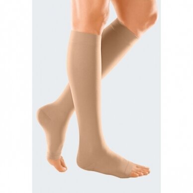 Compression socks DUOMED below-knee stocking with open toes