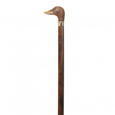 Beech cane with imitation wood duck grip