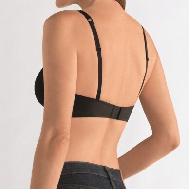 Amber Padded Wire-free Camisole Bra - Black 1