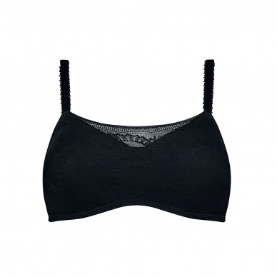 Amber Padded Wire-free Camisole Bra - Black 2