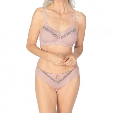 Cherish Padded Wire-Free Bra - Dreamy Pink/Light Grey