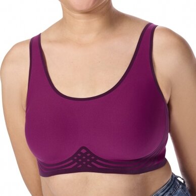 Clarissa Non-Wired Bra - magenta/multi