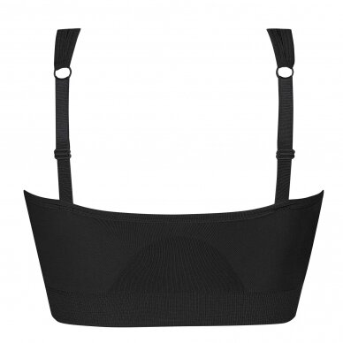 Emilia Seamless Comfort Bra - Black 3