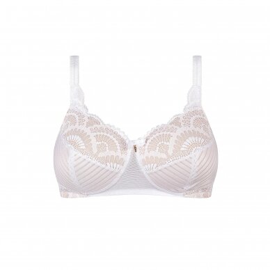 Karolina Non-wired Padded Bra - White / Light Sand 1