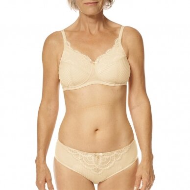 Karolina Non-wired Padded Bra - White / Light Sand (Kopija)