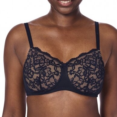 Kyra Non-Wired Padded Bra - dark blue/sand