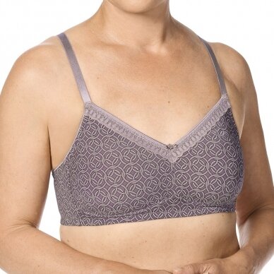 Liz Non-Wired Bra - mauve / multi 1