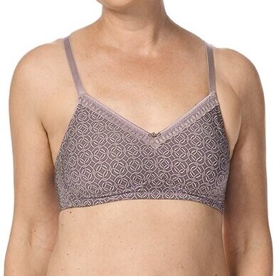 Liz Non-Wired Bra - mauve / multi