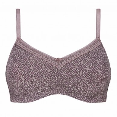 Liz Non-Wired Bra - mauve / multi 3