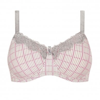 Luna Padded Wire-Free Bra - Grey/Multi 2