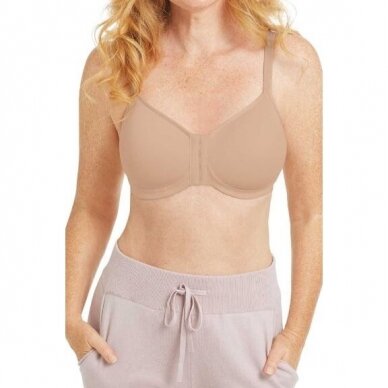 Mara Non-wired Front Closure Padded Bra - Light Sand