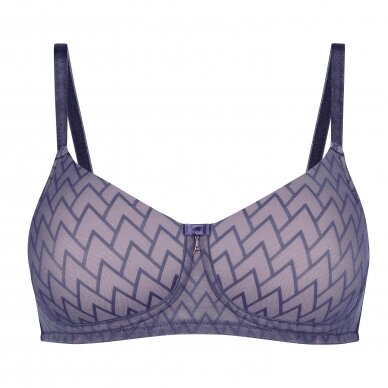 MAYA NON WIRE BRA - grey pink 1