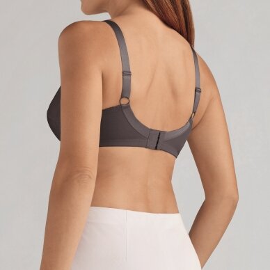 Nancy Non-wired Bra - Dark Grey 2