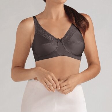 Nancy Non-wired Bra - Dark Grey