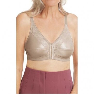 Nancy Non-wired Front Closure Bra - Light Sand