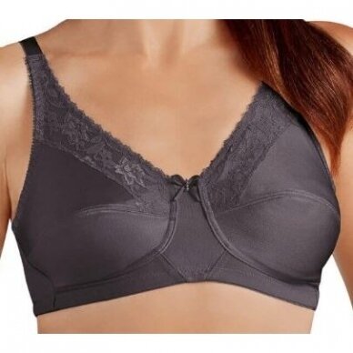 Nancy Non-wired Bra - Dark Grey 1