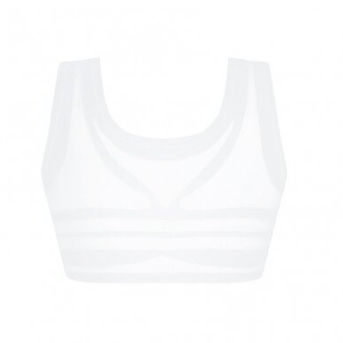 Lymph Flow Front Closure Soft Bra - White 6