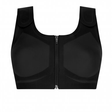 Lymph Flow Front Closure Soft Bra - Black 4