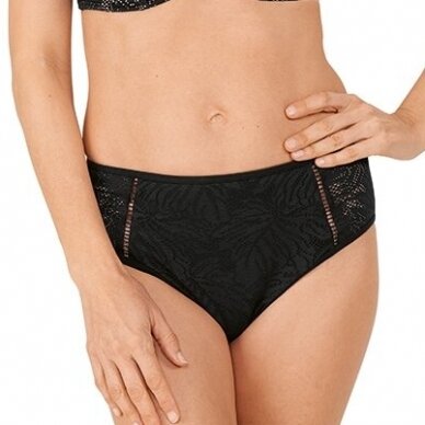 Palma Mid-Height Bikini Bottom - black