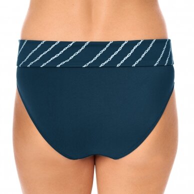 Timeless Chic High-Waist Swim Brief - Dark teal 1