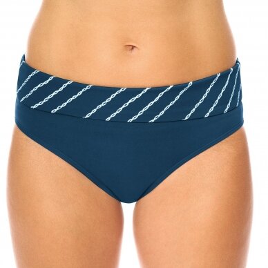 Timeless Chic High-Waist Swim Brief - Dark teal