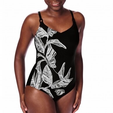 Lanzarote One-Piece Swimsuit - black/white