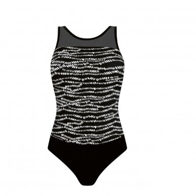 Reflection Half Bodice High Neckline Swimsuit 4