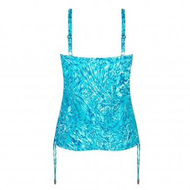 Malibu Tankini Top - sky blue/white 5