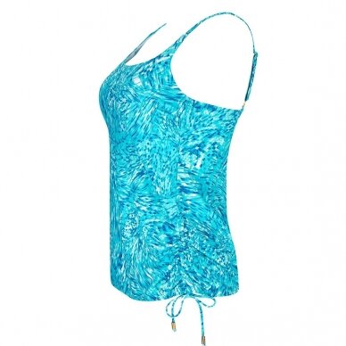 Malibu Tankini Top - sky blue/white 4