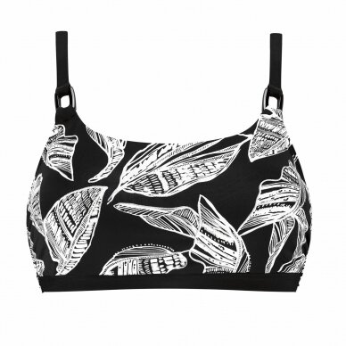 Lanzarote Non-Wired Bikini Top - black/white 2