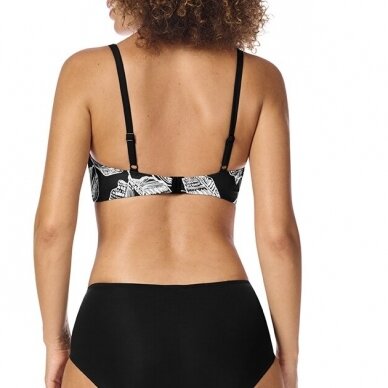 Lanzarote Non-Wired Bikini Top - black/white 1