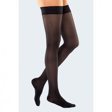 mJ-1 metropole® thigh-length stocking, black