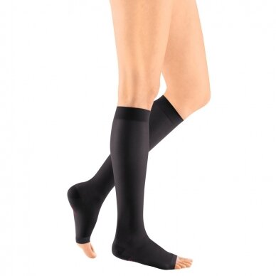 Compression socks Sheer & Soft below-knee stocking with open toes 1