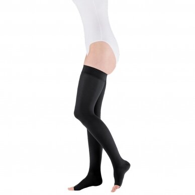 Compression socks Mediven Elegance thigh-length stocking with open toes 2