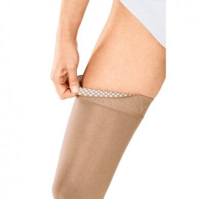 Compression socks Mediven Plus thigh-length stocking with open toes, Upper  thigh-length stockings, Compression stockings, Medical compression  stockings and sleeves