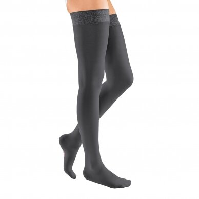 Compression socks Mediven Elegance thigh-length stocking with close toes