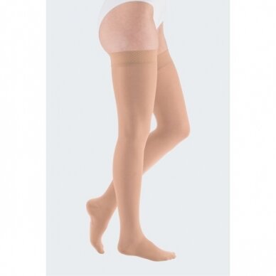 Compression socks Mediven Plus thigh-length stocking with close toes