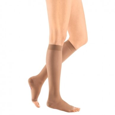 Compression socks Sheer & Soft below-knee stocking with open toes 3