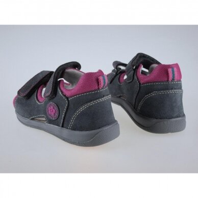 Kids orthopedic shoes grey/pink T115A 4