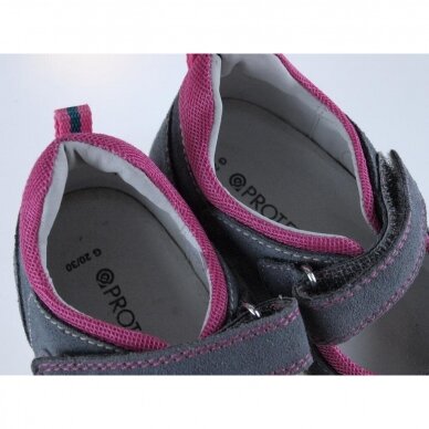 Kids orthopedic shoes grey/pink T115B 2