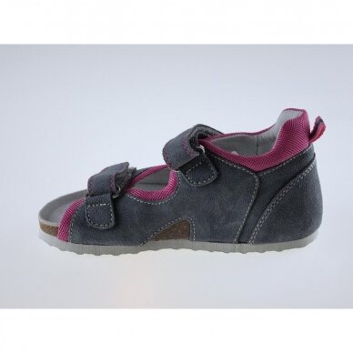 Kids orthopedic shoes grey/pink T115B 5