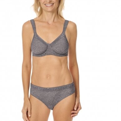 Bliss Padded Wire-Free Bra - Dark grey/light grey