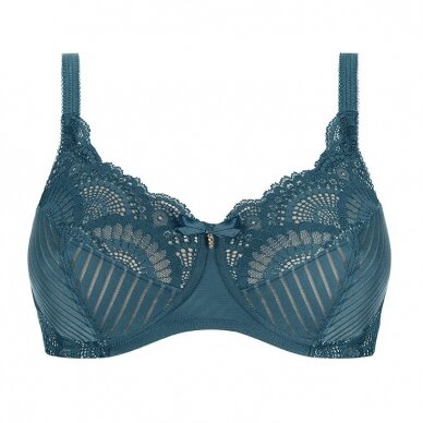 Karolina Non-Wired Padded Bra - blue teal/sand 3