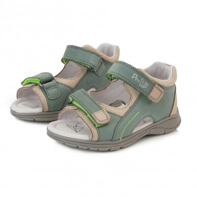 Ponte20 khaki/green orthopedic sandals