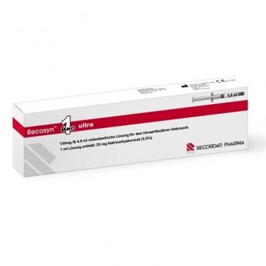 Recosyn® UNO Ultra hialurono rūgšties injekcijos į sąnarius 4.8ml/2.5% 1